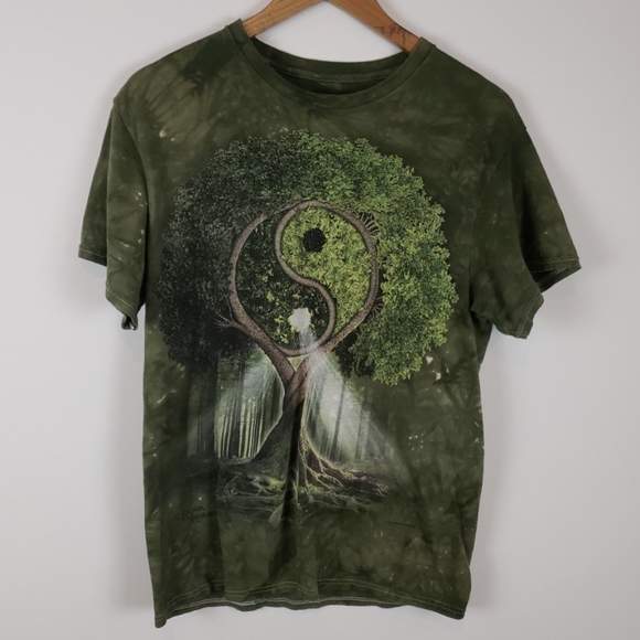 The Mountain Other - The Mountain Tie Dye Yin Yang Tree Tee